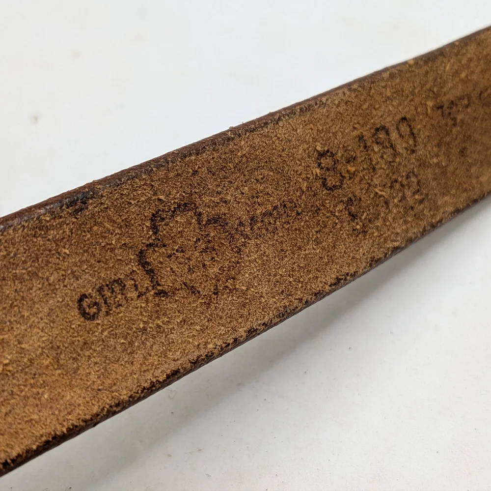 Vintage Girl Scouts Leather Belt Small